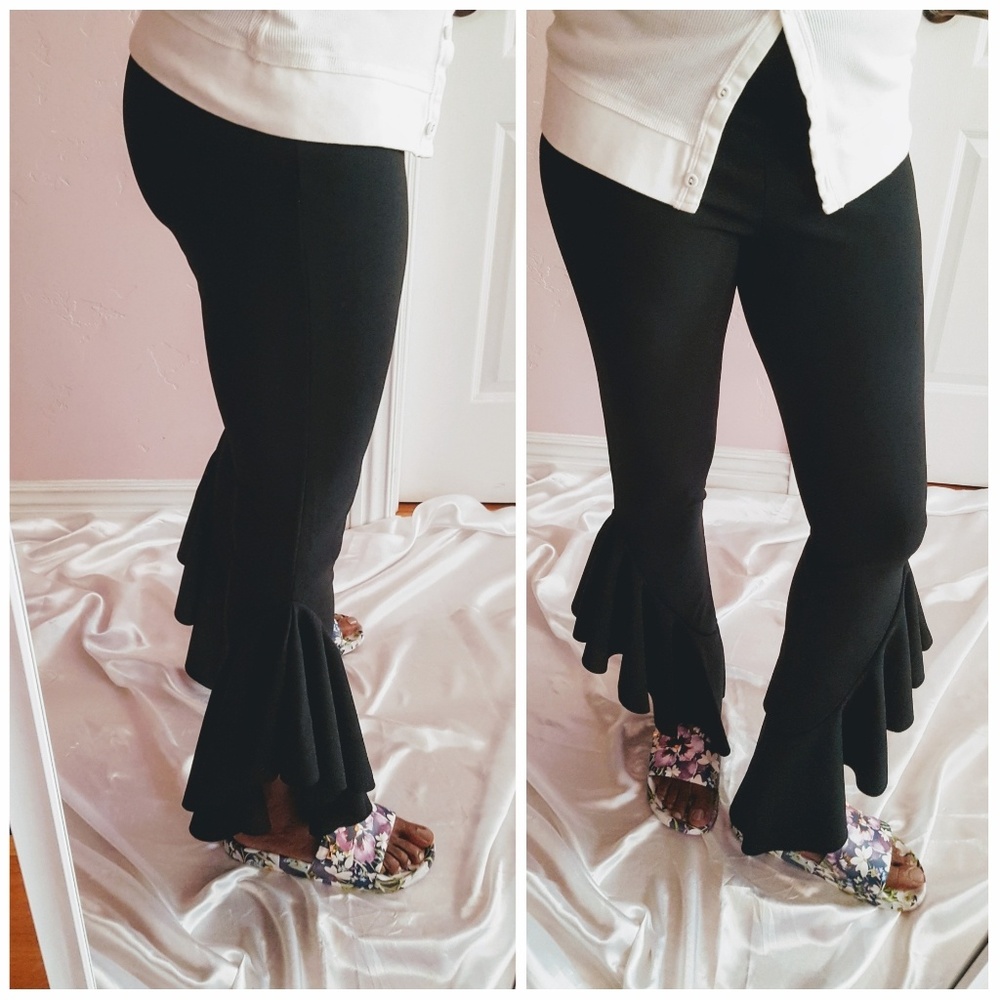 Ruffle Asymmetric Hem Yoga Style - Picture 5 of 8